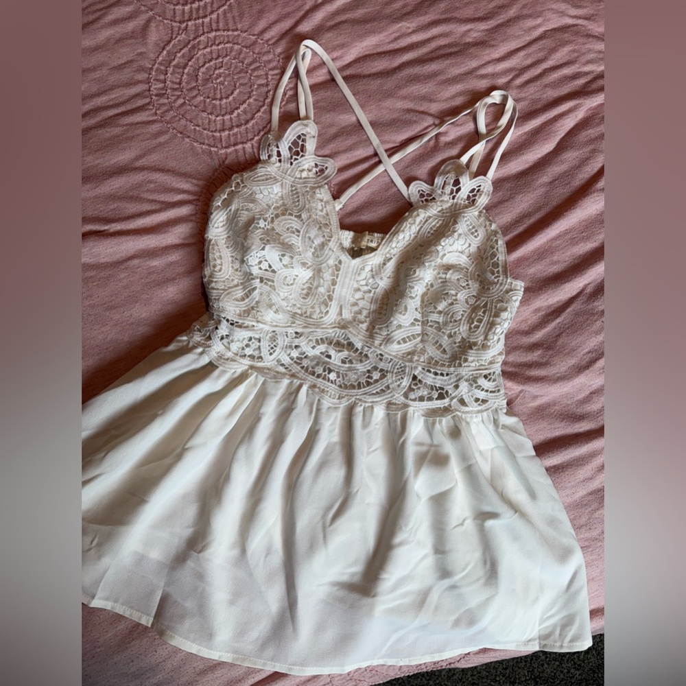 White boutique tank
